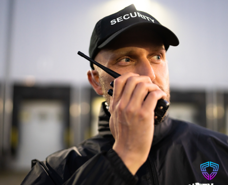 Security guard on mobile patrol Suffolk